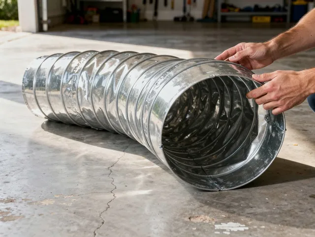 Fairhaven Dryer Vent Cleaning specialist using advanced equipment for thorough duct cleaning in Fairhaven