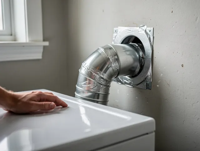 Fairhaven Dryer Vent Cleaning expert performing professional dryer vent repair and installation in Fairhaven