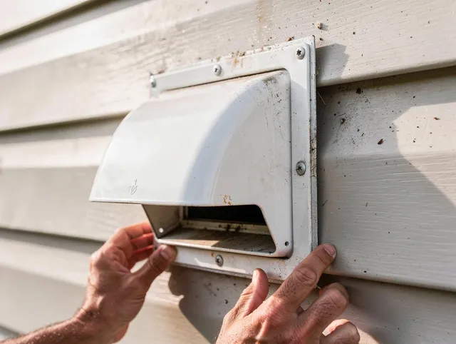 Fairhaven Dryer Vent Cleaning technician delivering thorough residential dryer vent cleaning service in Fairhaven
